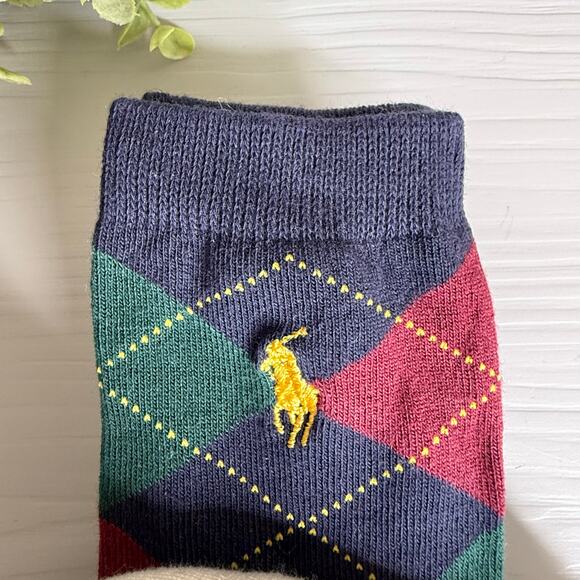 Polo Ralph Lauren Girl's Socks Polo Bear Set of 3 pairs 10-13 shoes / 4-6x socks - Picture 4 of 7